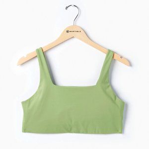 NWT Tommy Cropped Bra in Mantis